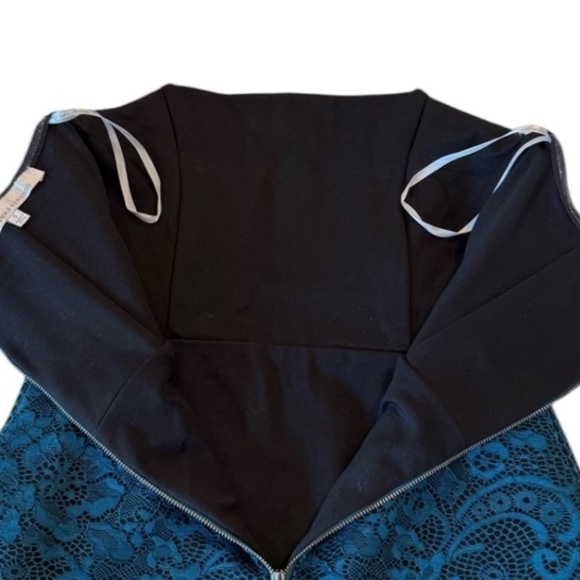 Lovers & Friends Lace Teal Bodycon Party Cocktail Strapless Mini Dress Size S - Picture 9 of 15